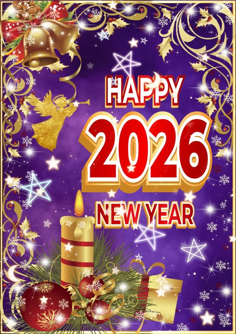 Happy 2026 New Year Celebration HD wallpaper free download