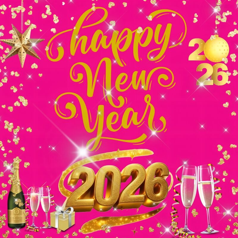 Happy New Year 2026 Celebration HD wallpaper free download