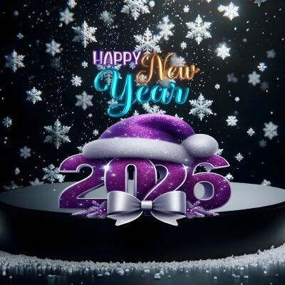Happy New Year 2026 Celebration HD Wallpaper