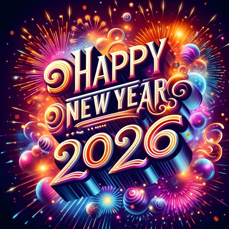 Happy New Year 2026 Celebration HD wallpaper free download