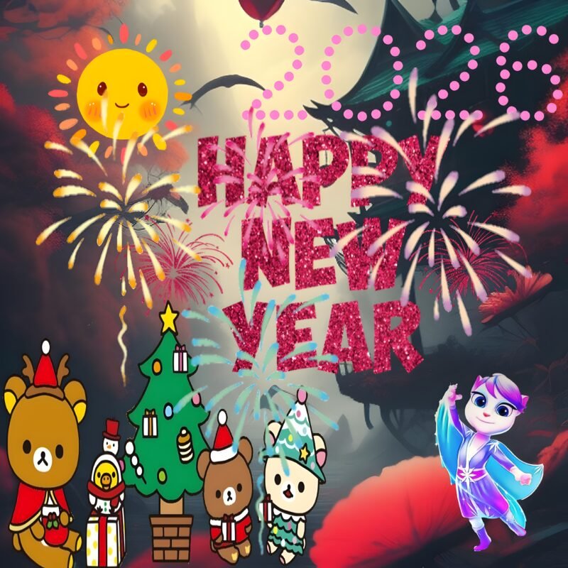 Happy New Year 2026 Festive HD Wallpaper free download