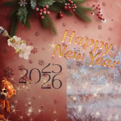 Green Wallpaper HD Happy New Year 2026 Festive