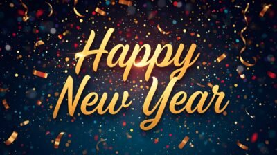 Dark Blue Wallpaper HD Happy New Year Festive