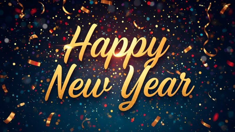 Happy New Year Festive HD wallpaper free download