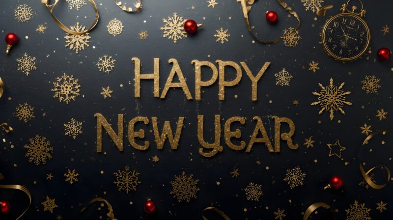Happy New Year Festive HD wallpaper free download