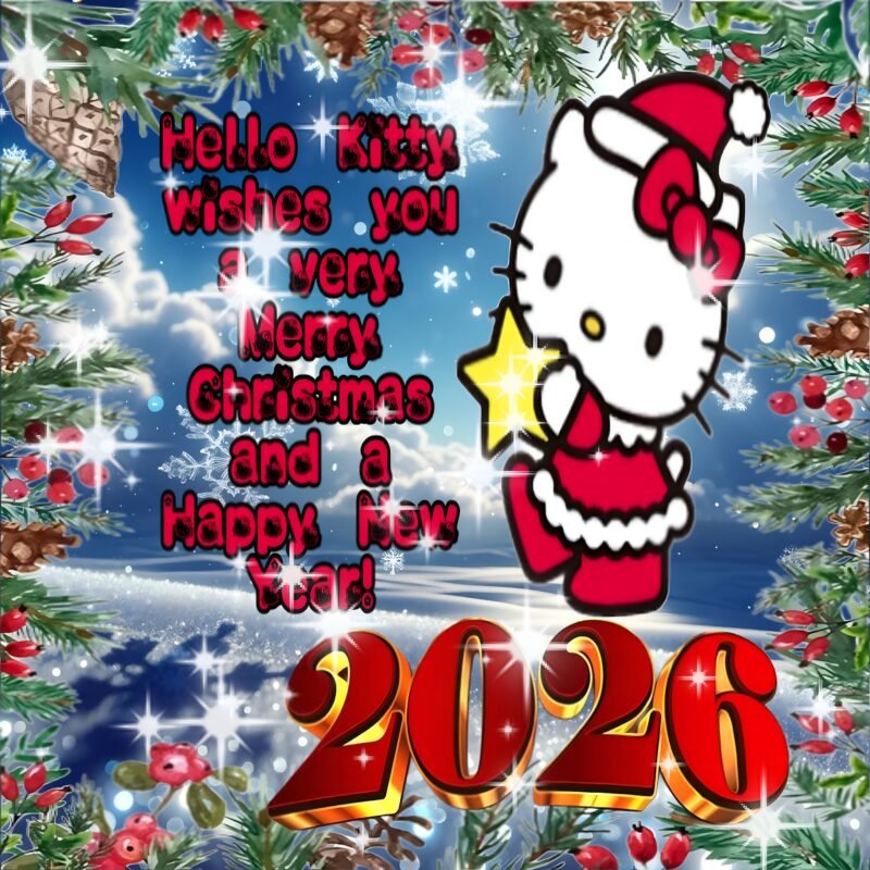 Hello Kitty Christmas HD Wallpaper free download