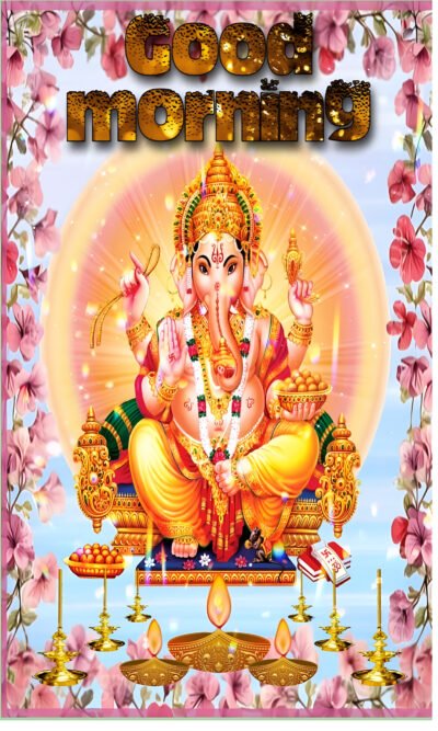 Lord Ganesha Good Morning HD Wallpaper