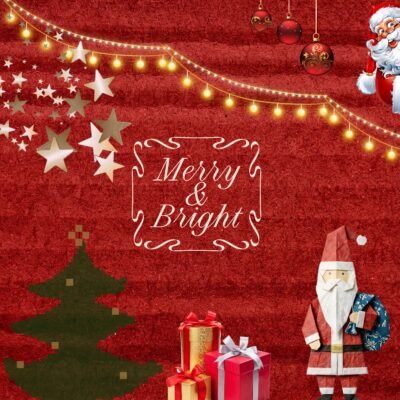 Green Wallpaper HD Merry Bright Christmas