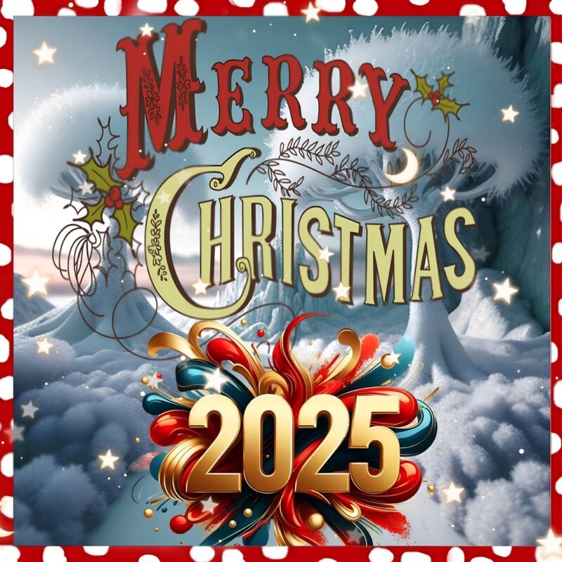 Merry Christmas Festive HD wallpaper free download