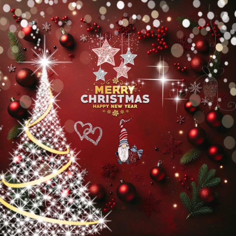 Merry Christmas Festive HD wallpaper free download