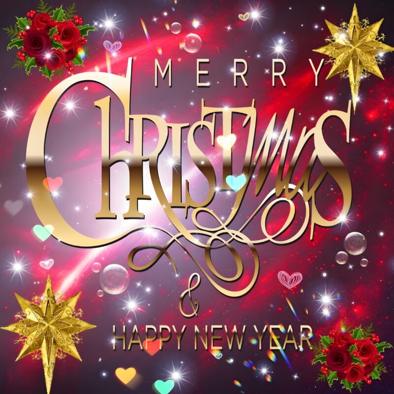 Merry Christmas Happy New Year HD wallpaper free download
