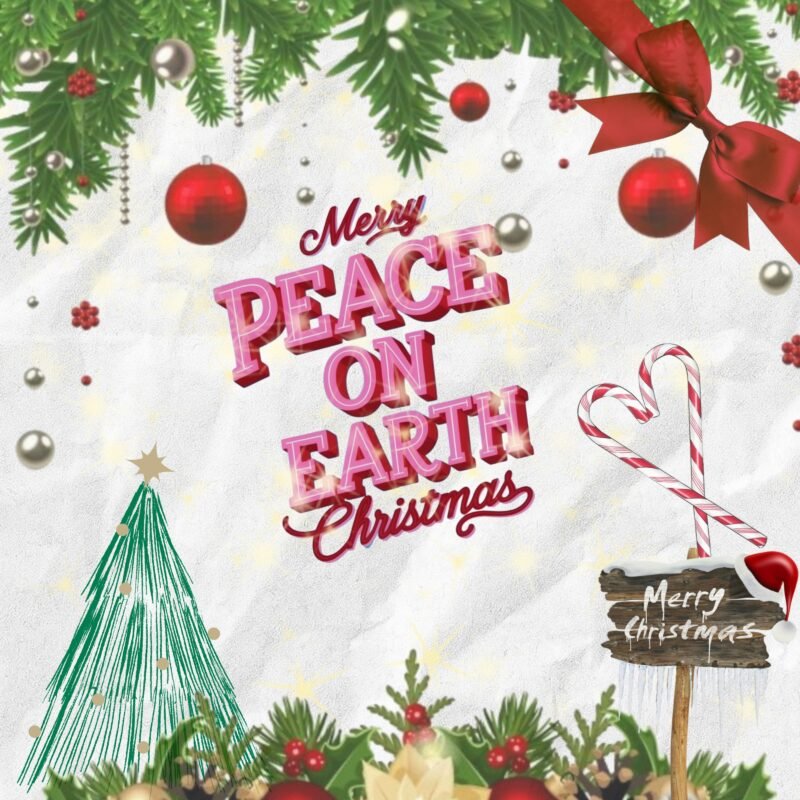 Merry Christmas Peace Earth HD Wallpaper free download