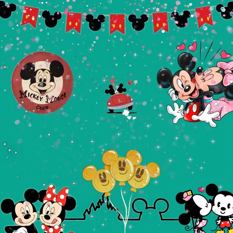 Mickey Mouse Celebration HD wallpaper free download