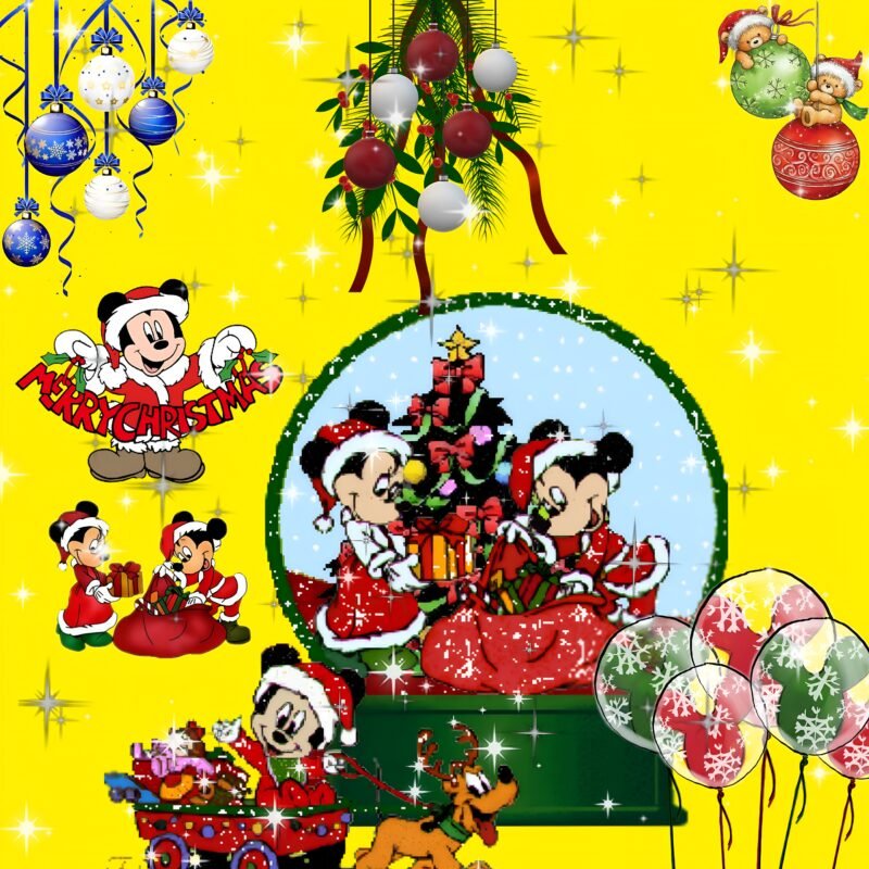 Mickey Mouse Christmas HD wallpaper free download