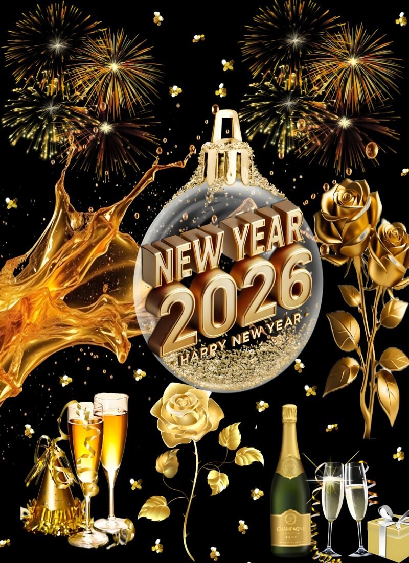 New Year 2026 Celebration HD Wallpaper free download
