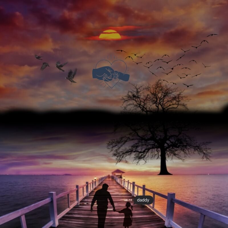 Serene Sunset Pier HD Wallpaper free download