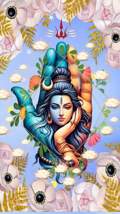 Mobile Wallpaper HD Vibrant Hindu Goddess