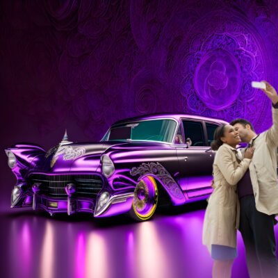 Mobile Wallpaper HD Vintage Car Love