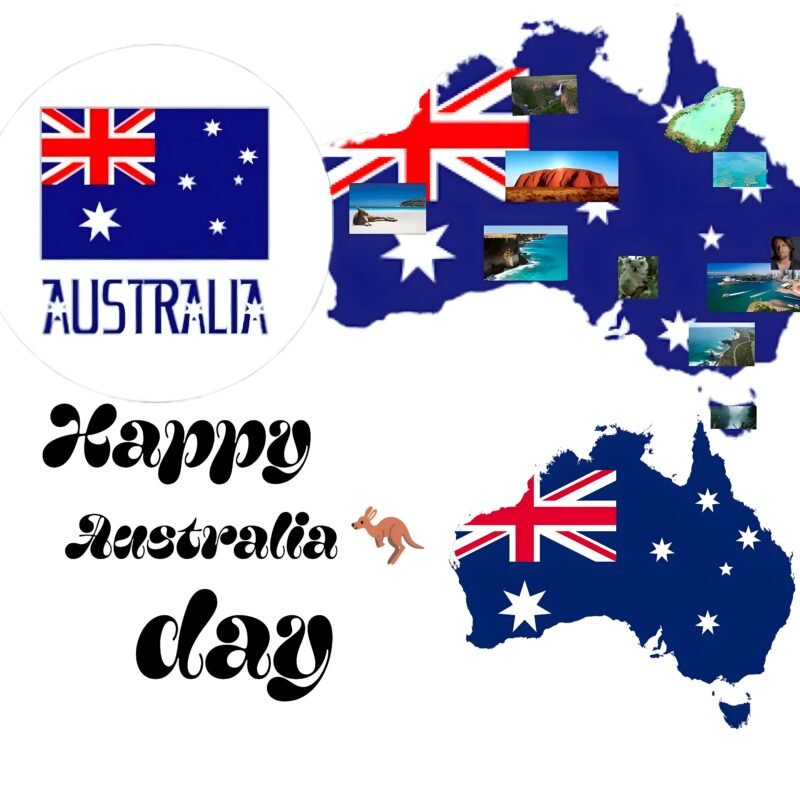 Australia Day Celebration Map HD wallpaper free download