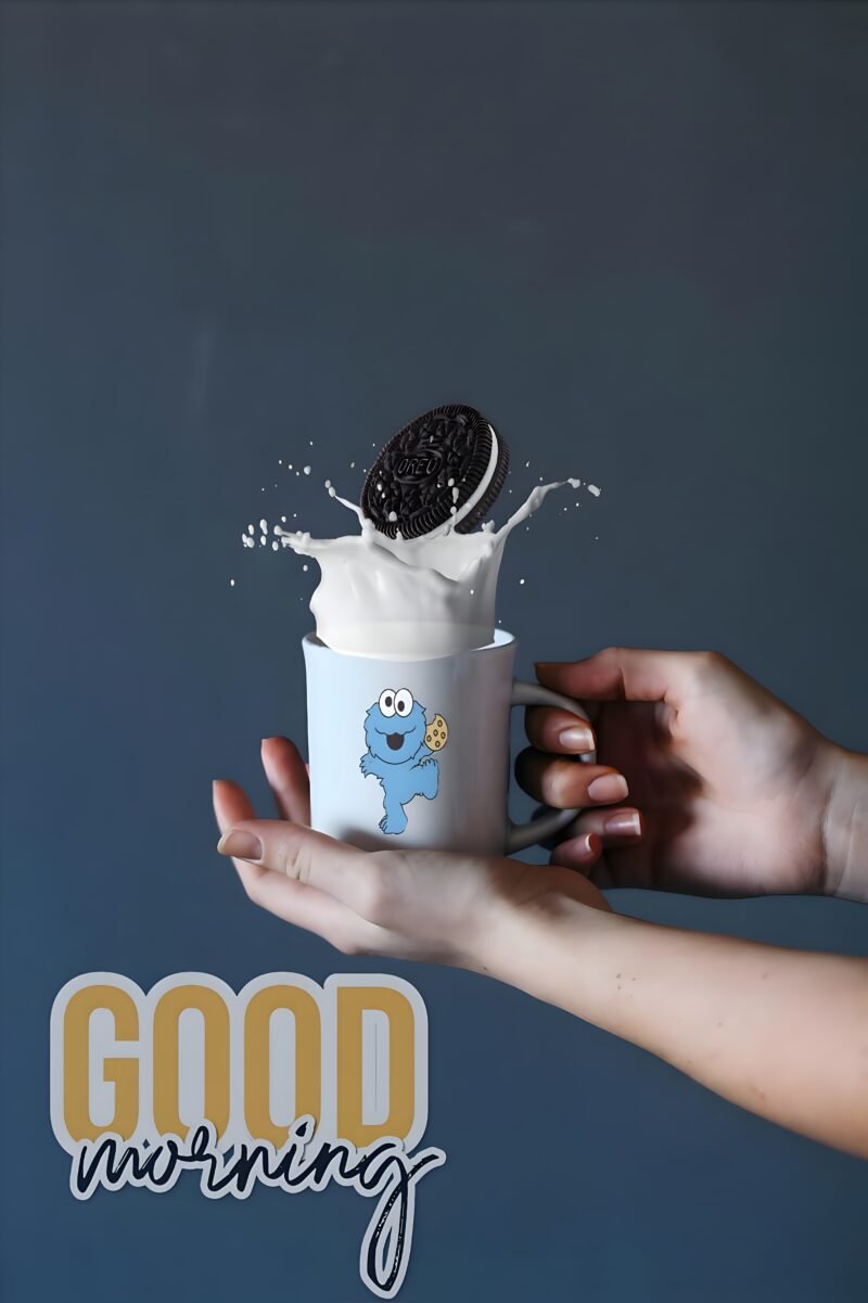 Cookie Splash Good Morning Mug HD wallpaper free download