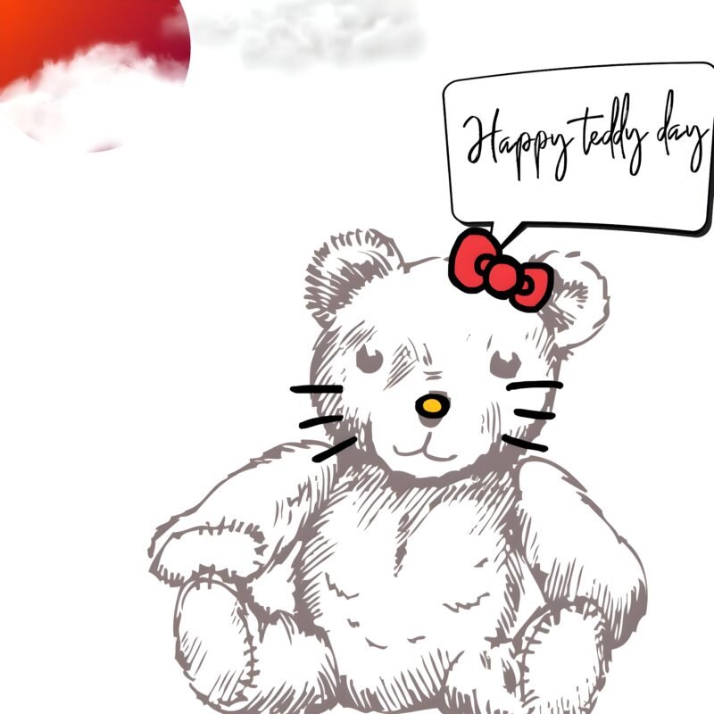 Cute Teddy Day Illustration HD wallpaper free download