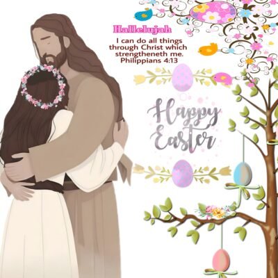 Easter Embrace Inspirational HD Wallpaper
