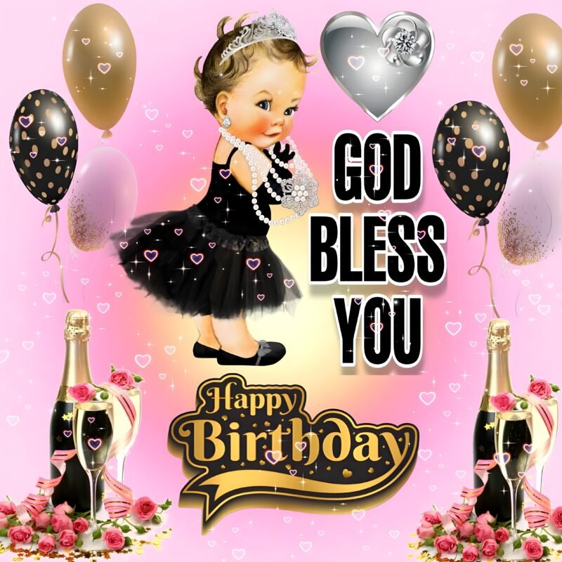 Elegant Birthday Blessing HD wallpaper free download