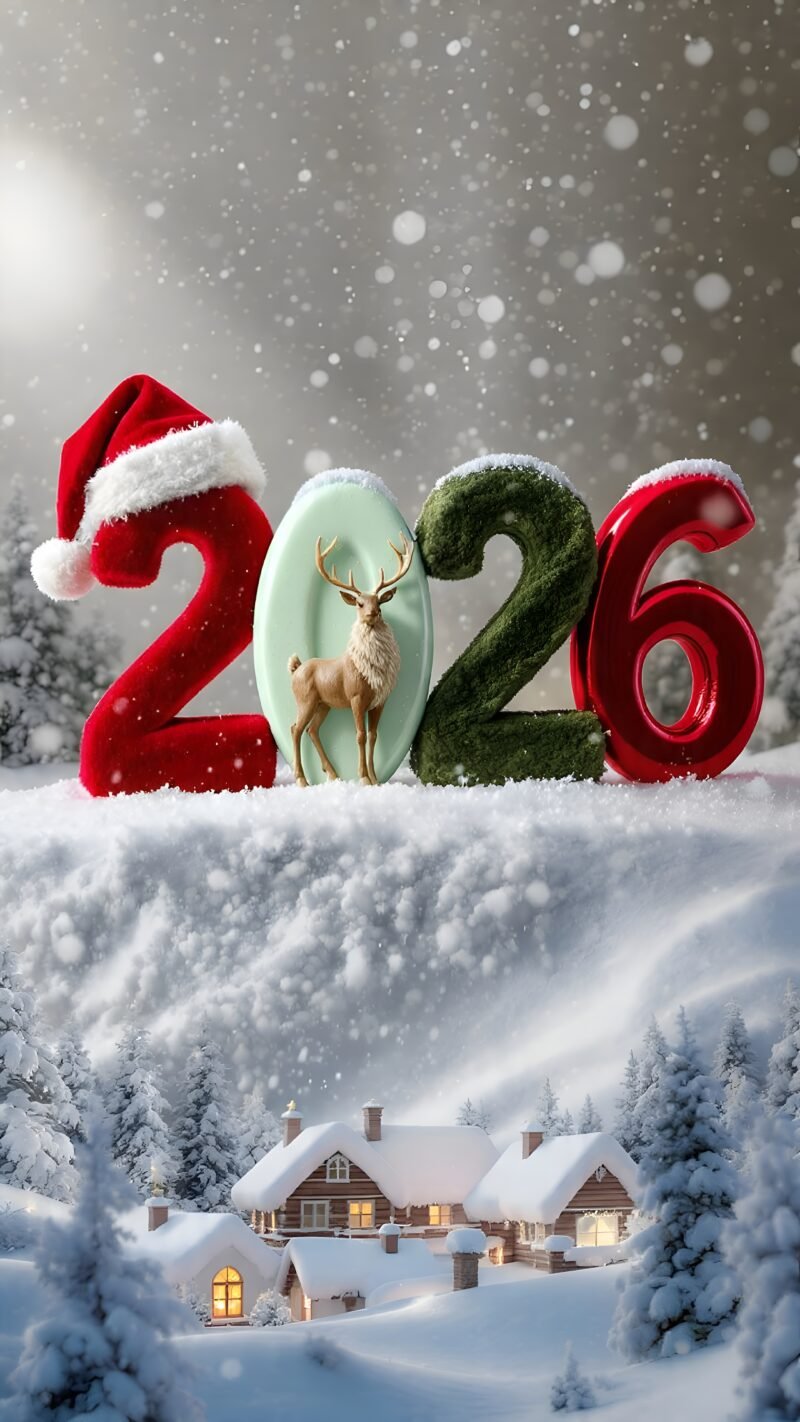 Festive 2026 Winter Holiday HD wallpaper free download