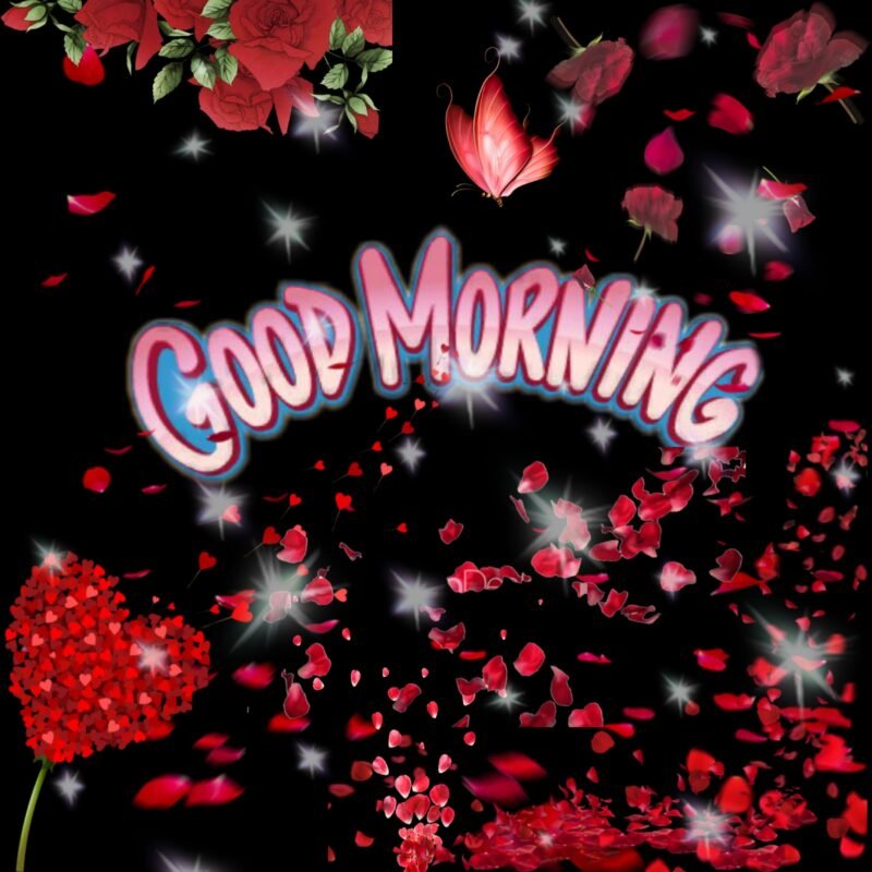 Good Morning Floral Heart HD wallpaper free download