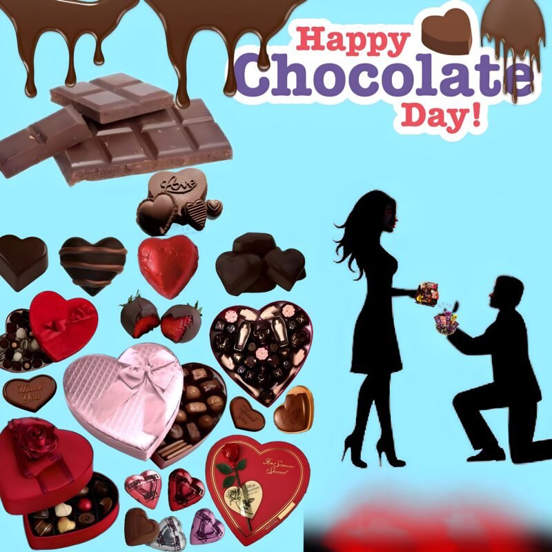 Happy Chocolate Day Celebration Art HD wallpaper free download