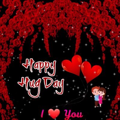 Happy Hug Day Romantic HD Wallpaper