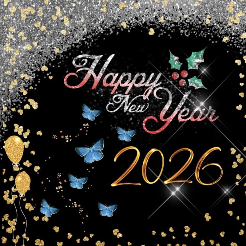 Happy New Year 2026 Festive HD wallpaper free download