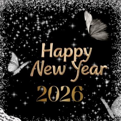 Black And Gold Wallpaper – Happy New Year 2026 Festive