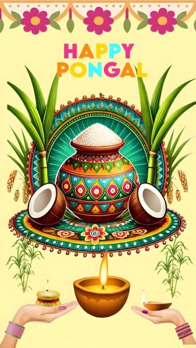 Happy Pongal Festival HD Wallpaper