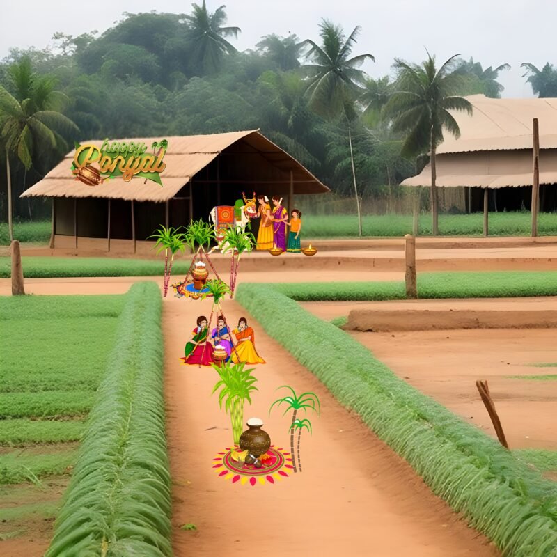 Happy Pongal Festival Celebration HD wallpaper free download