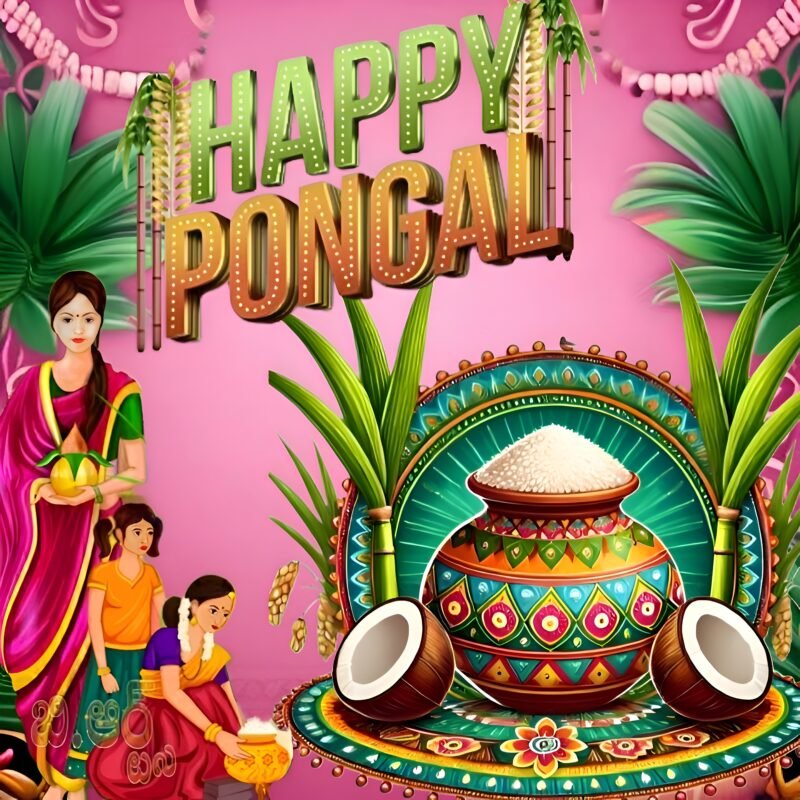Happy Pongal Festival Celebration HD wallpaper free download
