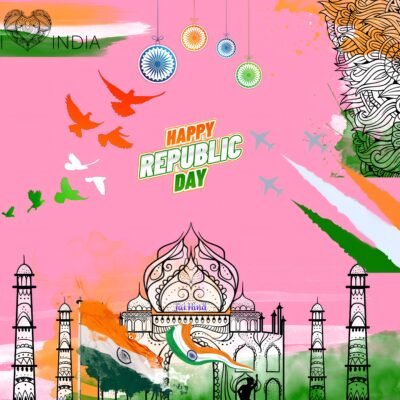 Happy Republic Day India Art HD Wallpaper