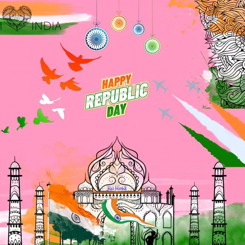 Happy Republic Day India Art HD wallpaper free download
