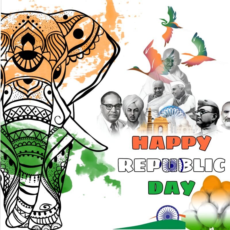 Happy Republic Day India Art HD wallpaper free download