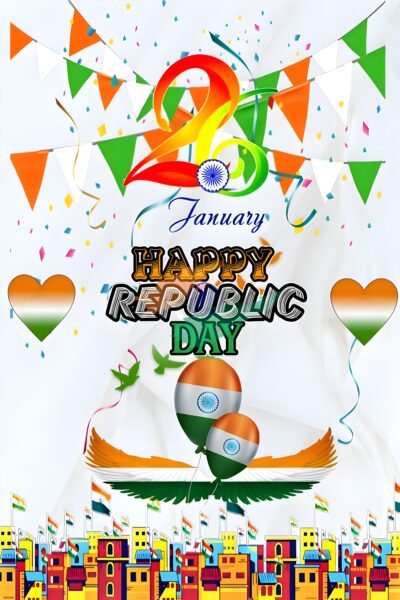 Saffron Orange Wallpaper HD Happy Republic Day India Celebration