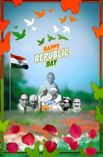 Happy Republic Day India Tribute HD Wallpaper