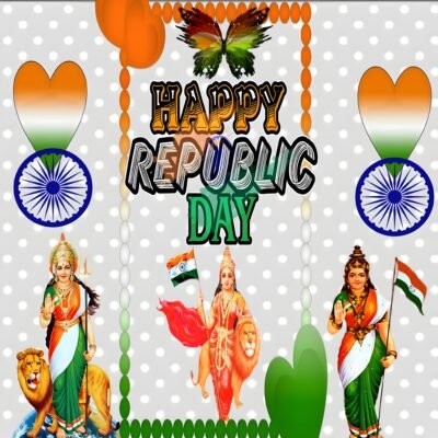 Saffron Orange Wallpaper HD Happy Republic Day Indian Art