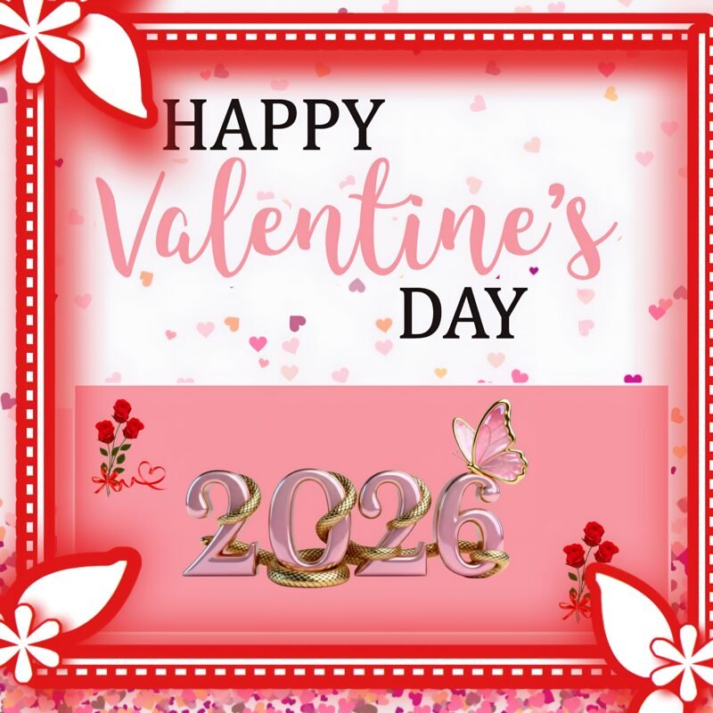 Happy Valentine’s Day 2026 Art HD wallpaper free download