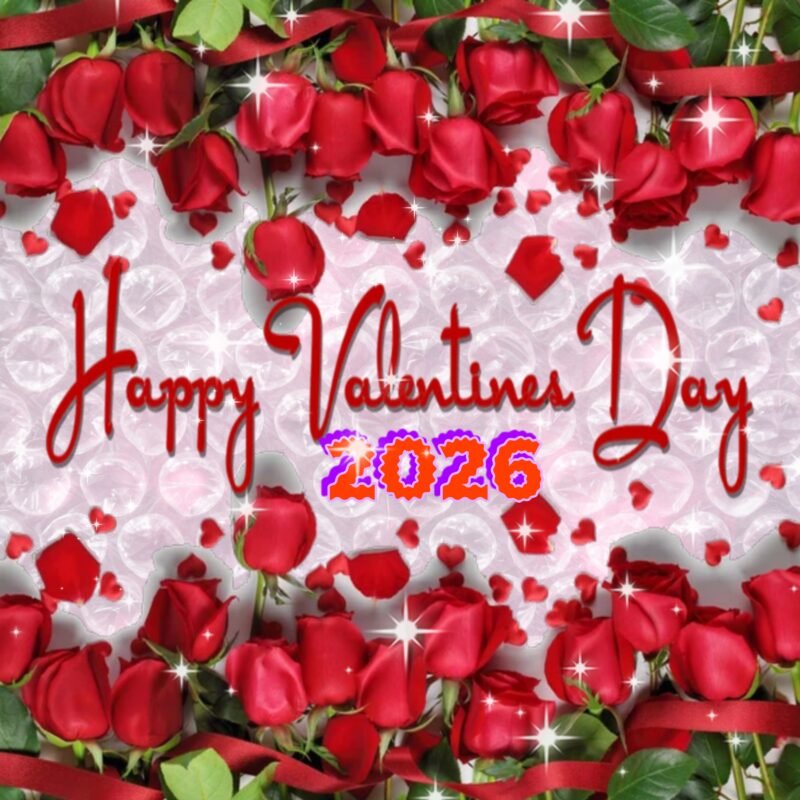 Happy Valentines Day 2026 Roses HD wallpaper free download