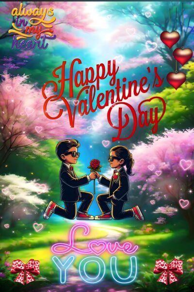 Happy Valentine’s Day Romantic Art HD Wallpaper