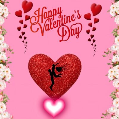 Love Celebration Art Wallpaper – Happy Valentine’s Day Romantic Heart
