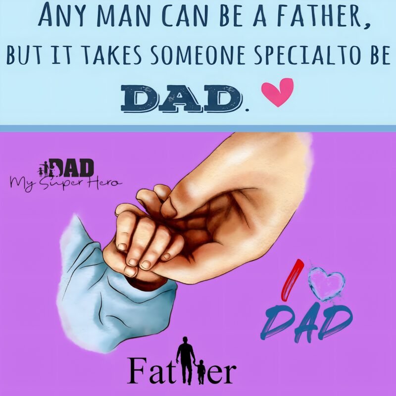 Heartwarming Dad Child Illustration HD wallpaper free download