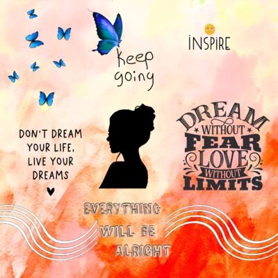 Vibrant Blue Wallpaper HD Inspirational Dream Motivational Art