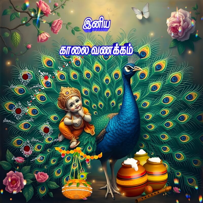 Krishna Peacock Artistic HD wallpaper free download