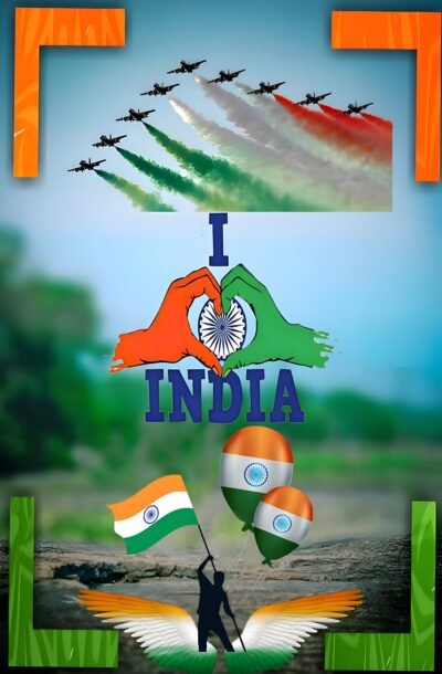 Indian Flag Art Wallpaper – Love India Patriotic
